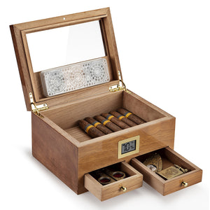 Large Humidor - Fits 25-50 Cigars
